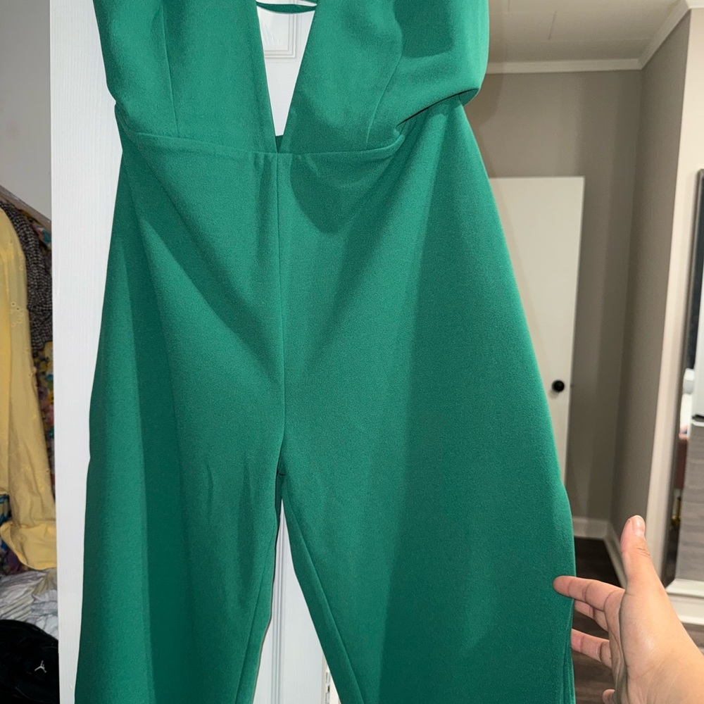 Fashion Nova Vibrant Green Jumpsuit